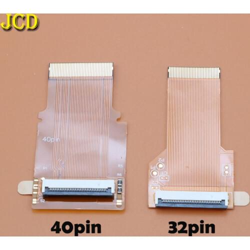 JCD 1PCS 32pins 40pins DIY Backlit LCD Ribbon Flex Cable Highlighted Ribbon Adapter For GBA SP Screen For GameBoy Advance