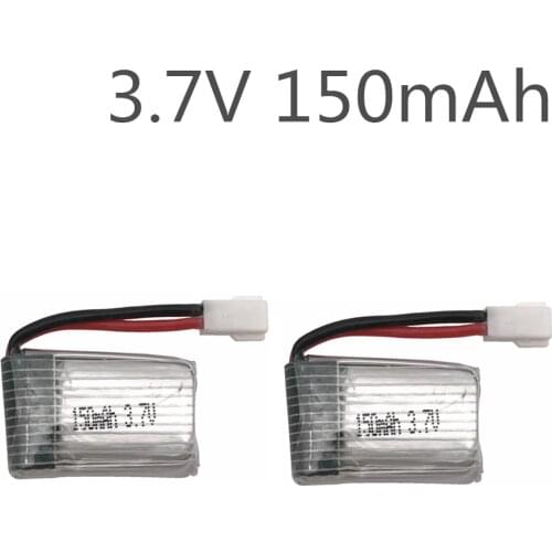 2pcs RC Part Lipo Battery For H2 H8 U207 H8 H48 Mini 3.7V 150mAh Lipo Battery 3.7V for RC H8 Mini H48 Quadcopter