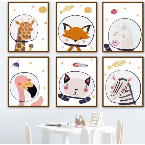 Diamond Painting Flamingo Fox Cat Giraffe Zebra Unicorn Cross Stitch Kits Diamond Embroidery Full Mosaic Kids Room Decoration