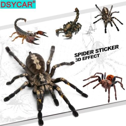 DSYCAR 1Pcs 3D Scorpion Lizard Spider Car Sticker Car Modification Decal Auto Tuning Stickers Automobile Accessories New