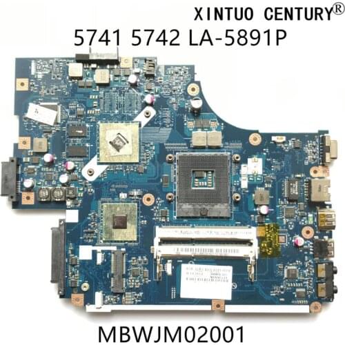 MBWJM02001 For Acer aspire 5740 5741 5742 5742G Laptop Motherboard NEW70 LA-5891P HM55 DDR3 With HD5470 512M 100% tested working