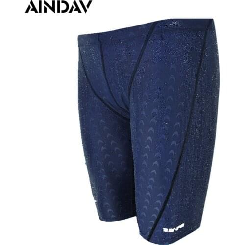 2019 New Professional Fifth Pants Swimwear for Men Swimming Shorts Boys Mens Swim Trunks Swimsuit Beach Briefs Zwembroek Sunga