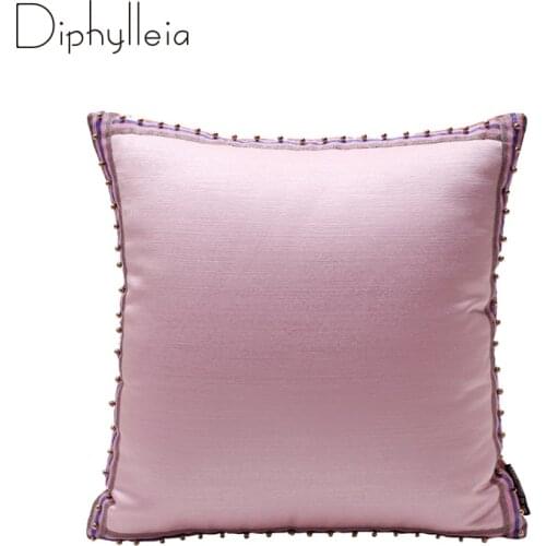 Diphylleia Violet Color Cushion Cover Modern Solid Decorative Square Bedroom Living Room Throw Pillow Cases For Couch Bed Sofa