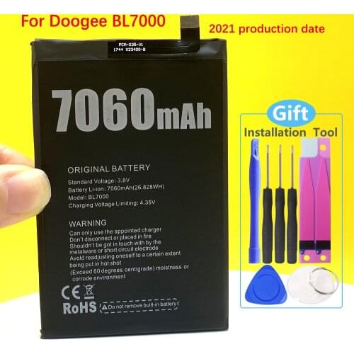 100% NEW 7060mAh BL7000 Phone Battery For Doogee BL7000 SmartPhone In Stock High Quality +Tracking number