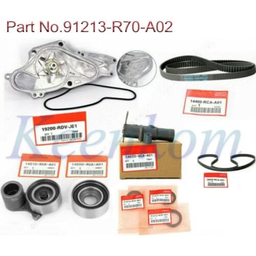 OEM 19200-RDV-J01/ 91213-R70-A02/14400-RCA-A01 New Timing Belt + Water Pump Kit For Honda Odyssey Pilot Accord Aacura RL MDX TL