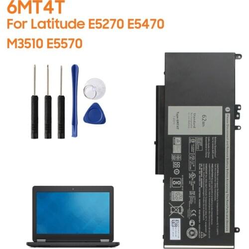 Original Replacement Laptop Battery 6MT4T For Dell Latitude E5250 E5270 E5450 E5550 WTG3T 7V69Y K3JK9 R9XM9 E5570 E5470 8180mAh
