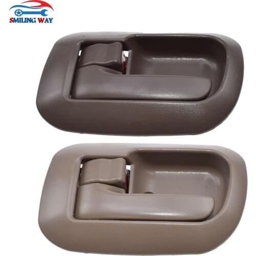 SMILING WAY# Inside Interior Door Handle Front Rear Left Right For Toyota Sienna 1998 1999 2000 2001 2002 2003 Beige , Brown