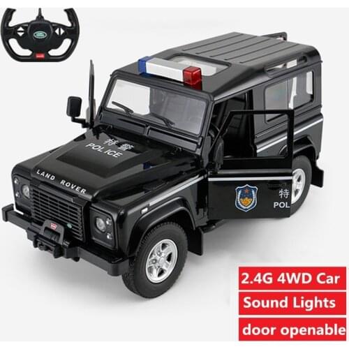 High Simulation 2.4G Remote Control Police toy Car door can open Openable Doors With simulaiton sound light kid educational toy