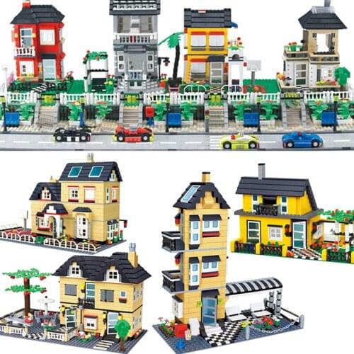 Wange City Architecture model capital building kits block kids toys children bricks France villa village sets