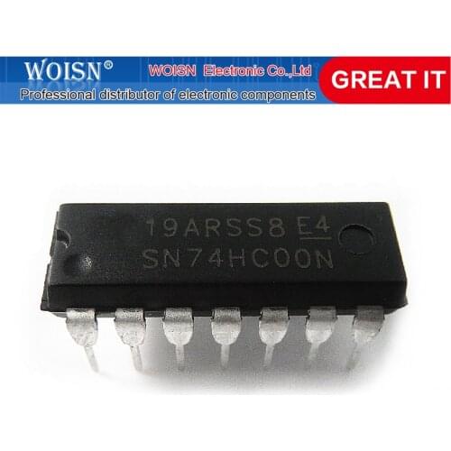 100PCS SN74HC00N SN74HC00 DIP14 DIP 74HC00 In Stock