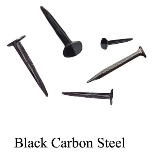 13mm 16mm 19mm 22mm 25mm Length Black Carbon Steel Repair Mend Leather Shoe Flat Brad Nail