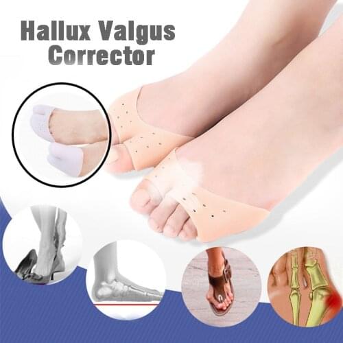 2Colors Silicone Toe Sleeve Foot Protection Ballet High Heels Hallux Valgus Gel Protective Protector Care Tool Massge Toe Pad