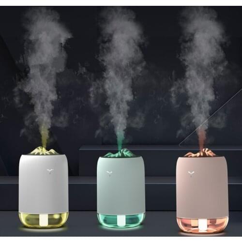 260MLFire Cup Air Humidifier USB Electric Aroma Essential Oil Ultrasonic Humidifier Aromatherapy for Home with Changing LED Lamp
