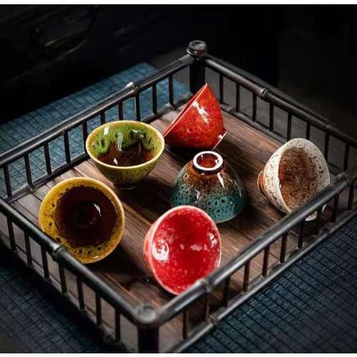 Kiln Change Master Cup Single Cup Built Tea Cup Tianmu Glaze Ceramic Tea Set Kung Fu Tea Cup Large Tea Cup Tea Bowl