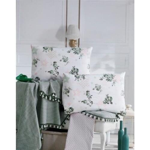 Anemons Tassels Cover-Green (Double)