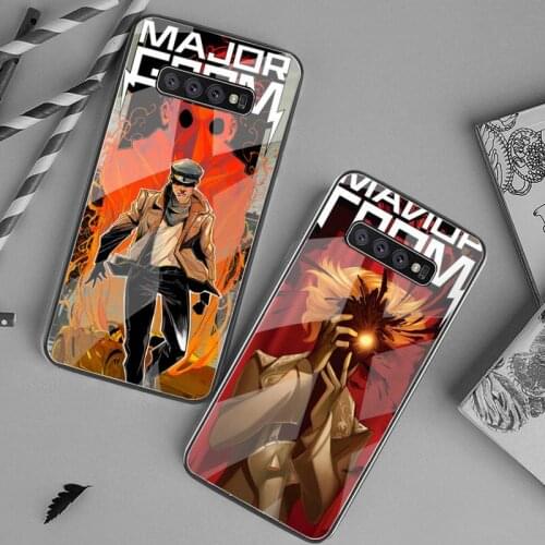 Major Grom Phone Case Tempered Glass For Samsung S20 Plus S7 S8 S9 S10 Plus Note 8 9 10 Plus
