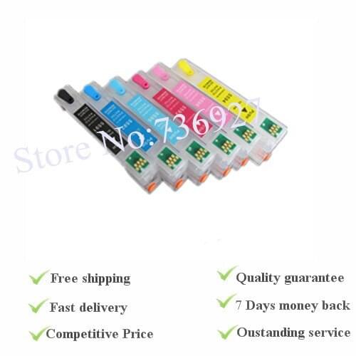 6 colors Ink Cartrdge ,Refill cartridge suit for Epson Rx700 , suit for cartridge T5591 to T5596 ,with AUTO-RESET chips