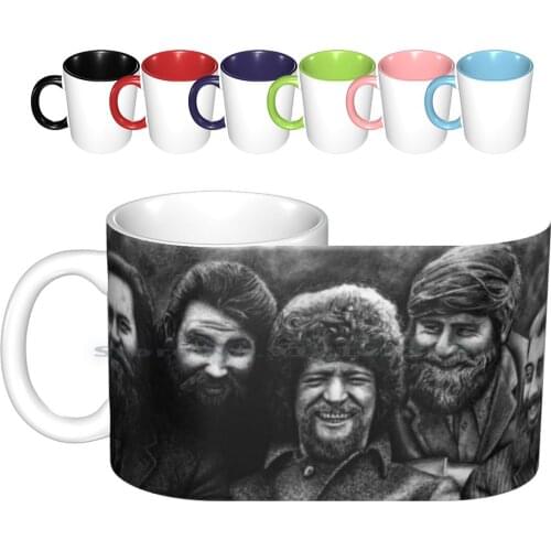 The Dubliners Ceramic Mugs Coffee Cups Milk Tea Mug Ireland The Dubliners Irish Guinness Beer Whiskey Popart Vintage Singer