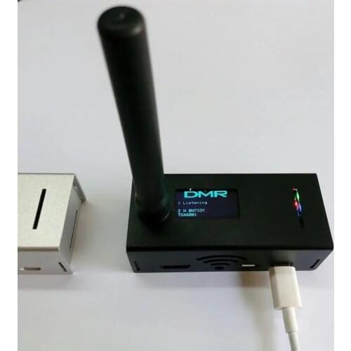 MMDVM hotspot Support P25 DMR YSF DSTAR raspberry Pi-Zero w OLED Antenna jumbospot Case