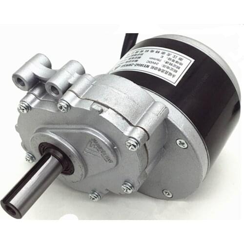 250w 24v 75rpm / 120rpm low speed brushed gear motor, 44mm long, 17mm shaft diameter, DC gear brushed motor for electric wheelch