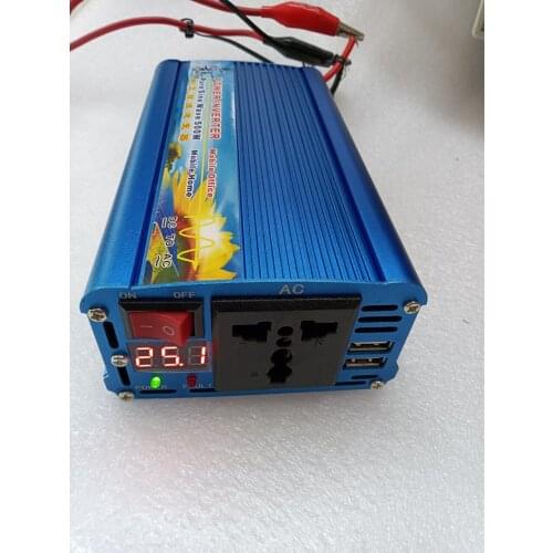 New Pure Sine Wave 500W DC 12V/24V/48V to AC 110V/220V 50HZ/60HZ Inverter Surge Power 1000W Solar inverter
