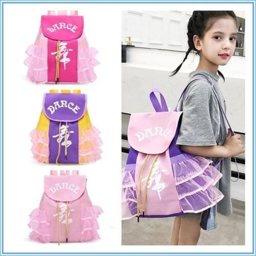 Must Buy! Girls Princess style backpacks for Dancing Little baby Kids bags for dance lovely Lace Backpacks Shopping Bags SMT173