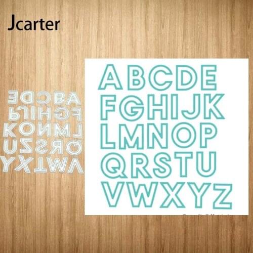 New Design Metal Cutting Dies English Alphabet Craft Stencil Diy Scrapbooking Handmade Card Make Shape Album Decoration Model