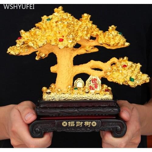 New Style Auspicious Resin Ornaments Living Room Wine Cabinet Decor Accessories Shop Opening Lucky Money Decoration Gift