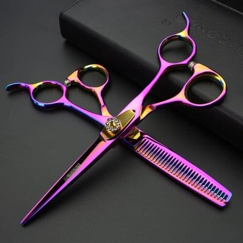 6 inch Hairdressing scissors barber hair scissors precision scissors set hairdressing supplies scissors chunker thin haircuts