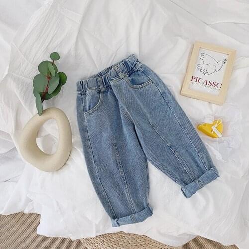 Charming Baby Spring Autumn Jeans Pants For Boys Children Kids Trousers Clothing High Quality Teenagers 2021