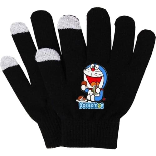 Game Doraemon Gloves woman man finger gloves Cotton Warm Gloves Non-slip Touch Screen Gloves breathe freely gloves