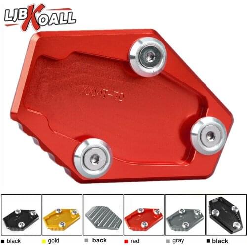 Motorcycle Kickstand Side Stand Extension Pad Plate For Ducati Monster 795 796 821 1200 1200S Multistrada 1200 1200S 2010-2015