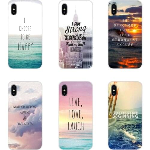 Transparent Soft Case Cover For Xiaomi Redmi 4A S2 Note 3 3S 4 4X 5 Plus 6 7 6A Pro Pocophone F1 Positive Motivation Life Quotes
