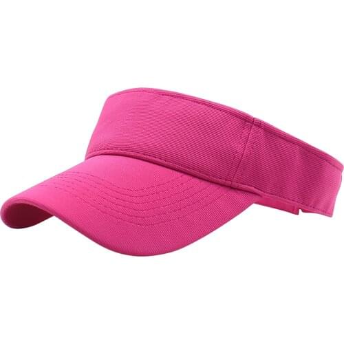 Summer Sports Sun Hats Women Hat Mens Cap Adjustable Cotton Visor Uv Protection Top Empty Tennis Golf Running Sunscreen P5