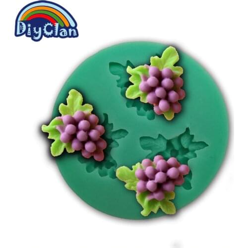 Silicone molds for cake decorating fondant mold mini grape style chocolate soap cake decoration baking mould bakeware F0314PT35