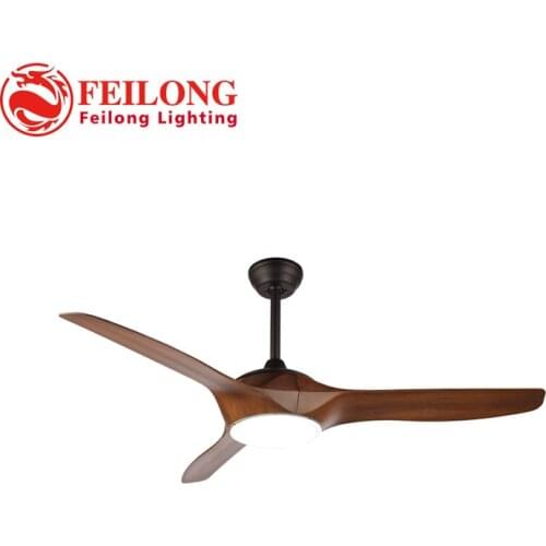 Decorative Wood Blades Ceiling Fan with led light