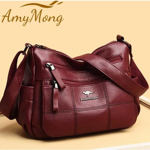 Genuine Brand Leather Sac Luxury Handbags Purse Women Bags Designer Shoulder Crossbody Messenger Bags Female 2021 Waterproof Bag