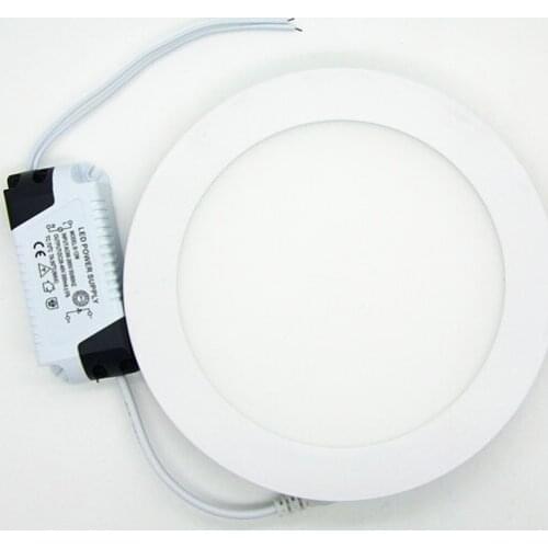 AC 85-265V LED Panel Light 12W LED ceiling Light Round Ultra thin LED downlight,indoor lighting,free shipping