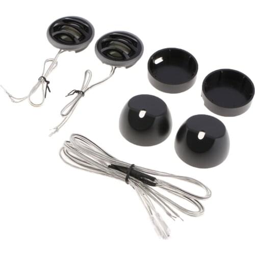 Loud Loudspeaker Auto Tweeter Blast Tone Hi-Fi 12V Electric Compact Car Auto Horn Black Base Extension Cable