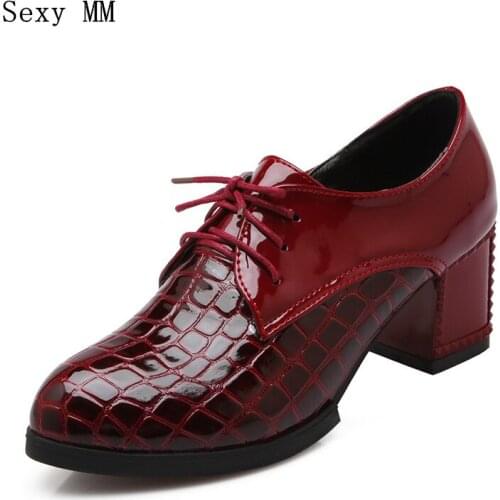 High Heels Pumps Women Oxfords Career Campus Shoes Woman High Heel Shoes Kitten Heels Size 34 - 40 41 42 43