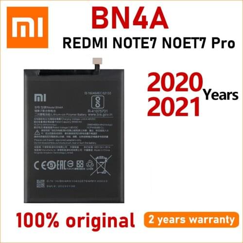 Xiao Mi New 100% Original BN4A 4000mAh Battery For Xiaomi Redmi Note7 Note 7 Pro M1901F7C Batteries Bateria