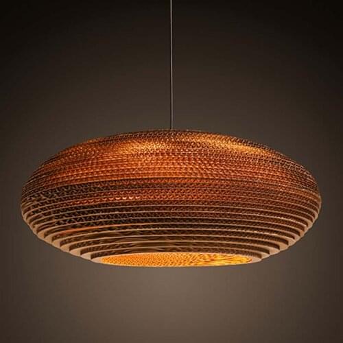 Southeast Asia Naked Pupa Honeycomb Weave Kraft Paper Pendant Lamp Restaurant Teahouse Tea Bar Home Decor Lighting Fixture