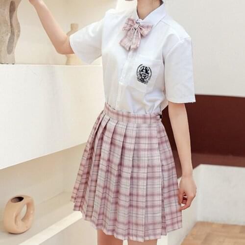 Women Skirt Summer Japanese Style Schoolgirls School Skirt Harajuku Girl Miniskirt Stylish Y2K Plaid Skirt JK Girl