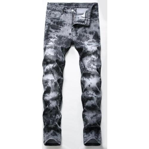 2021 Spring Men Classic Casual Denim Pants Motorcycle Biker Jeans Male Slim Fit Straight Trousers pantalon homme Plus Size 42