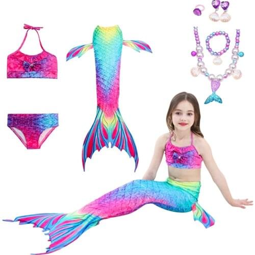 Summer Girls Swimsuit Two Piece Swimwear Kids Sleeveless Bathing Suit Ruffles Bikini Set Breathable Children Beachwear 2-12Years