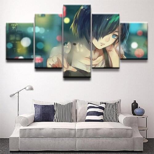 5 Piece Wall Art Canvas Anime Figure Lnnocent Styles Girl Posters And Prints Modern Home Decor Living Room Decoration Paintings