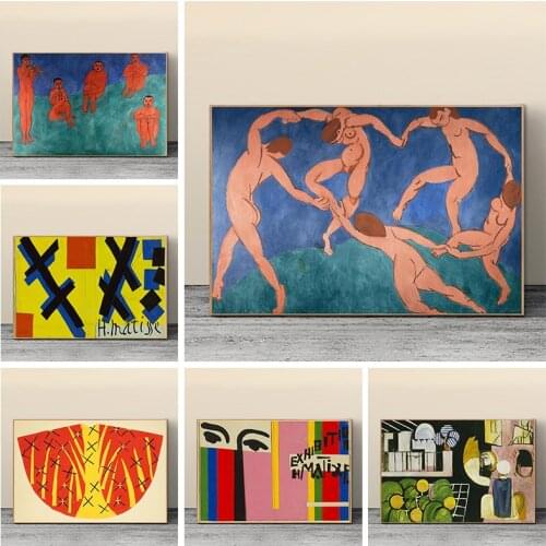 Abstract The Dance By Henri Matisse Canvas Paintings on The Wall Art Posters and Prints Fauvism Art Pictures for Living Room