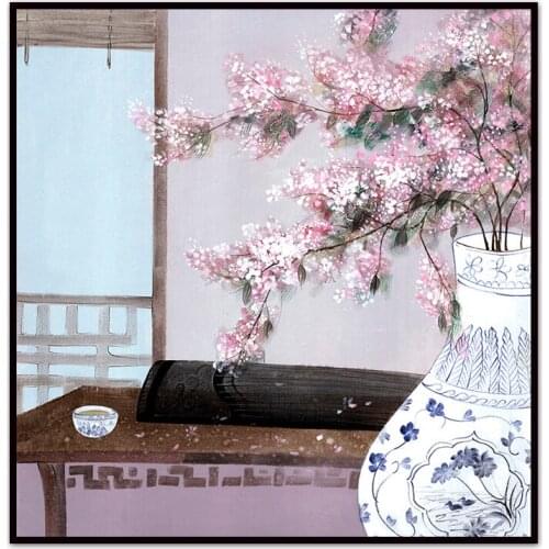 No Framed) Modern Chinese landscape poster Custom Canvas Print On Canvas Printing Wall Pictures Home Decoration 12YM-7-Z-HP