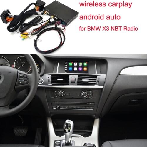 CarPlay Wireless iOS for BMW X3 F25 2014-2016 NBT ID4 Style Android Auto Mirror Link AirPlay Car Play Function