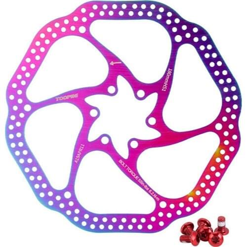 Mountain Bike Stainless Steel160mm 180mm Bicycle Disc Brake Rotor Colorful Disc For MTB Mountain Bike Accessories